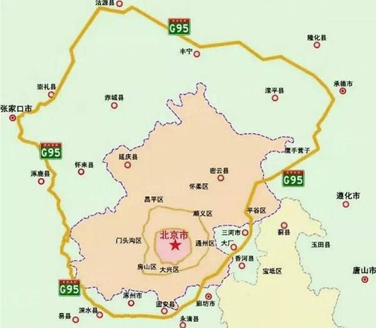 北京高速地图分布图图片