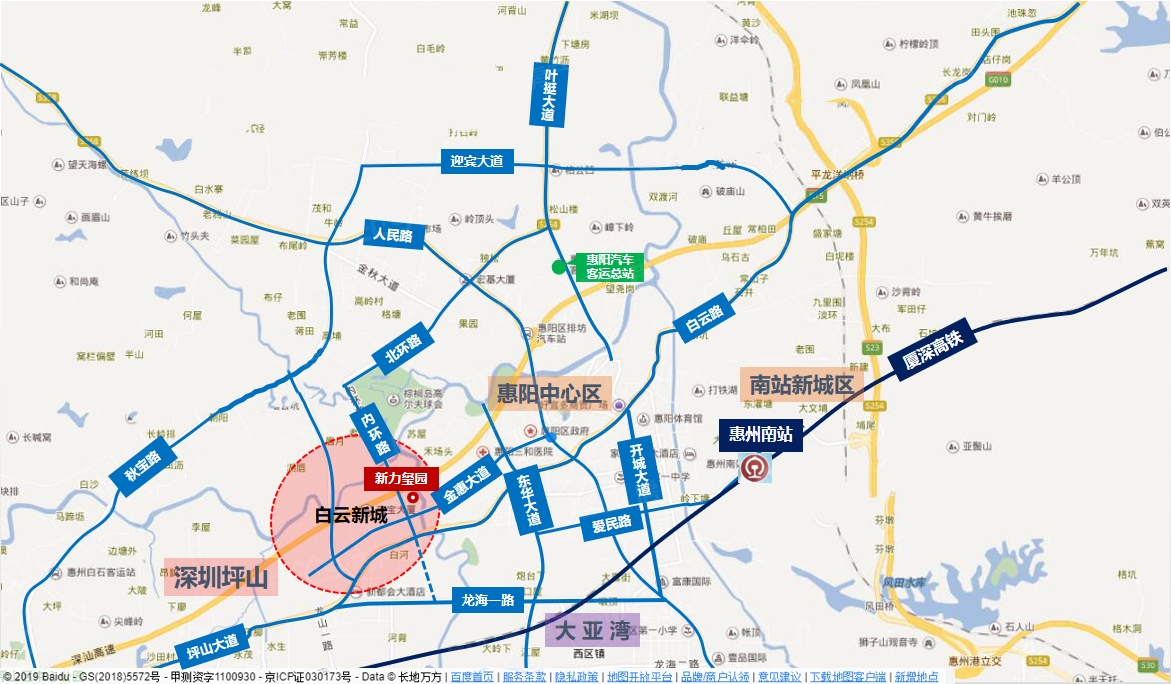 惠阳新力玺园周边规划图买了惠州新力玺园不后悔