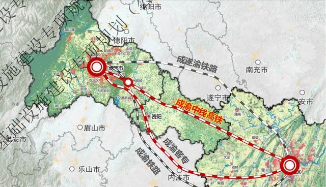 近期關於成渝中線高鐵簡陽段有了最新消息