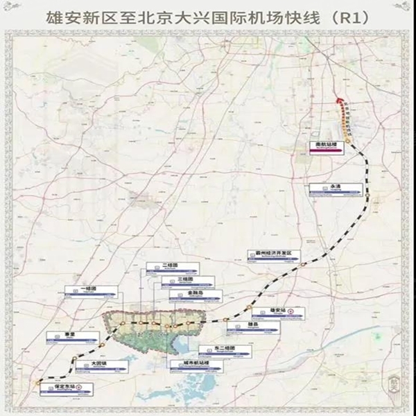 北京到永清地铁规划图图片