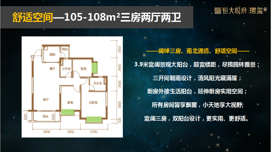 佛山恒大悦府平面图图片