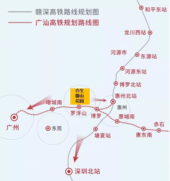 惠州铁路规划图图片