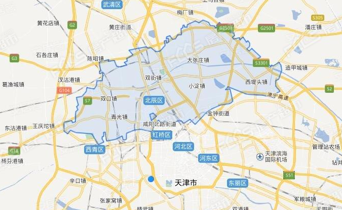 天津北辰区青光镇地图图片