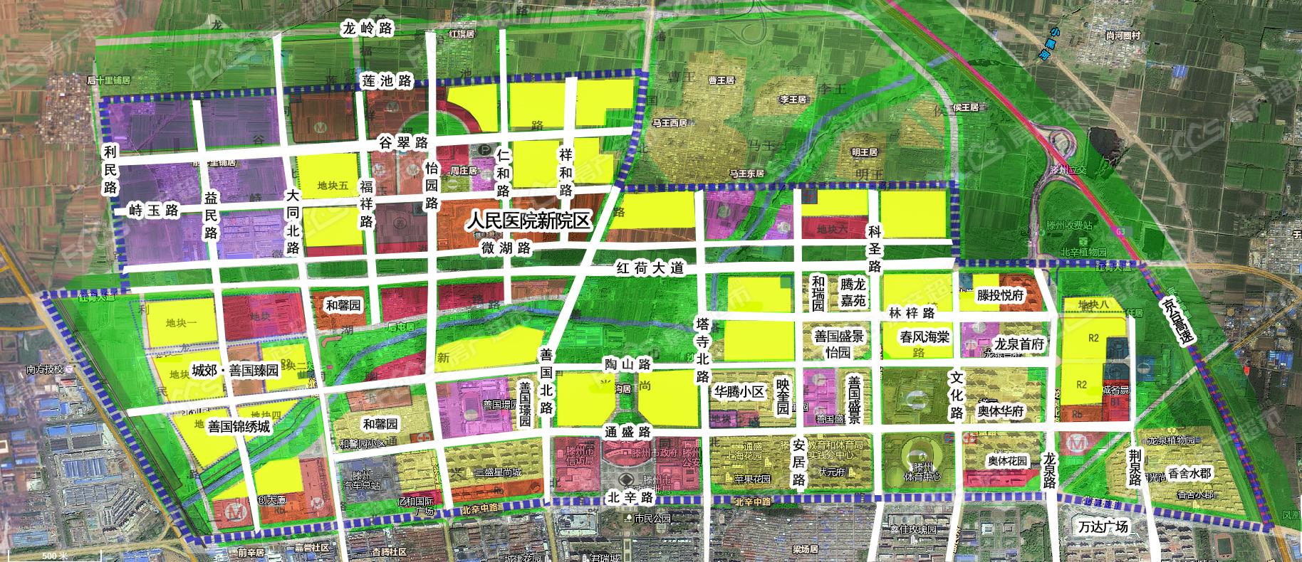 滕州市规划图图片