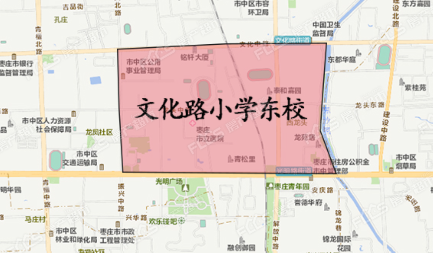 枣庄市中区街道划分图图片