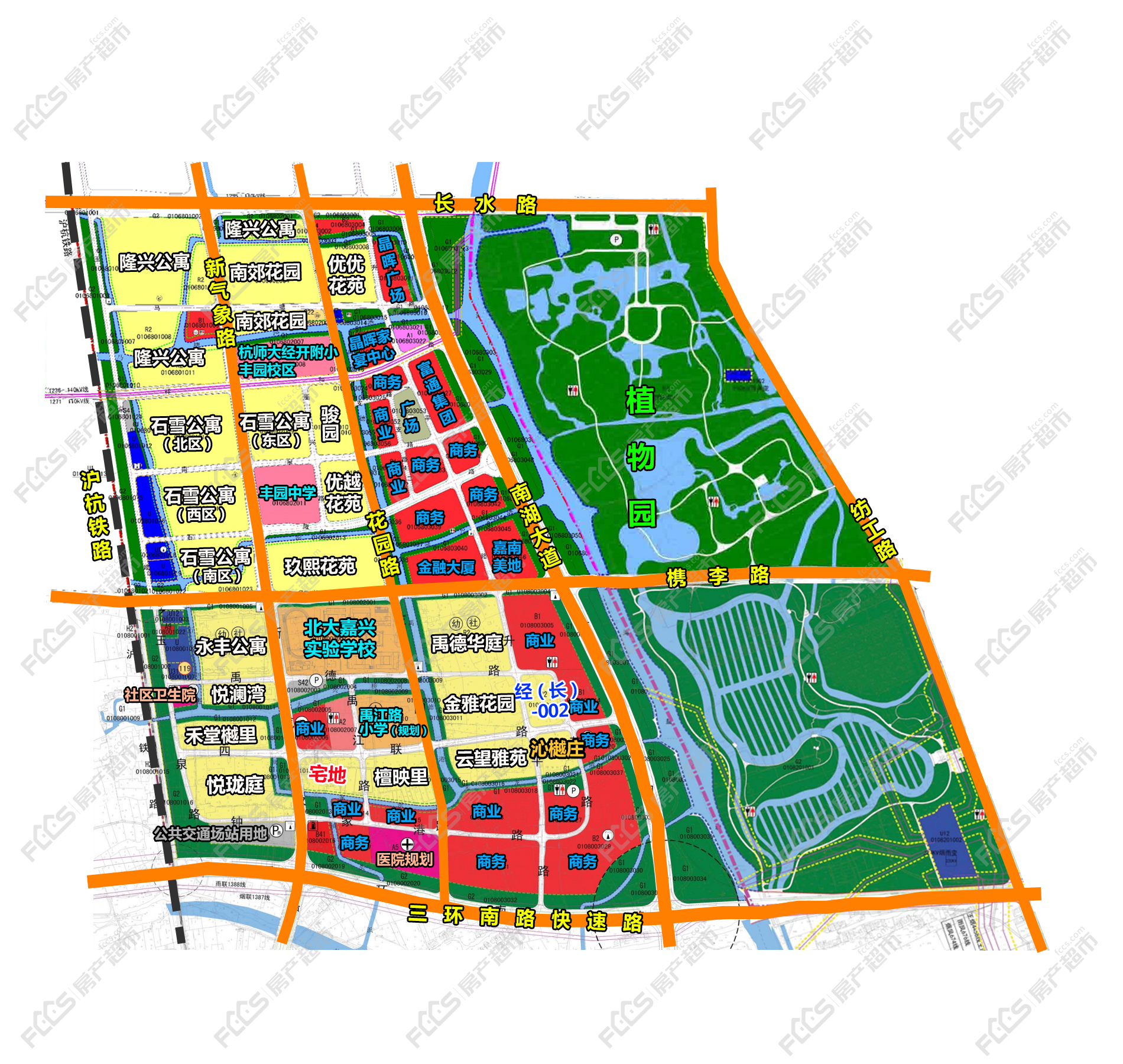 (由于供地计划部分道路为规划道路,如标识有误,欢迎指正)