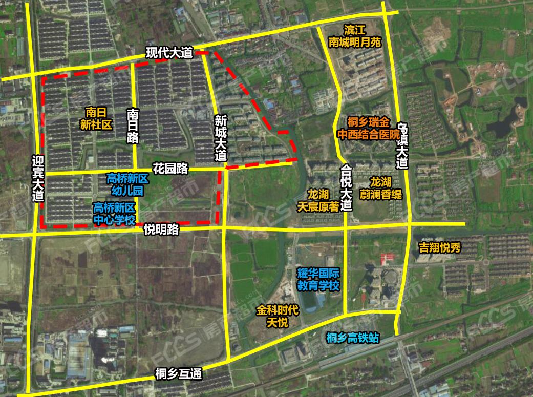 2块宅地待出让桐乡经济开发区高桥街道迎宾大道东侧地块的详细规划来