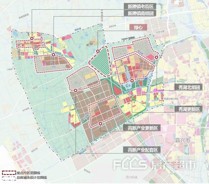 重磅秀洲区又将新增一个运河湾新城规划面积约98平方千米